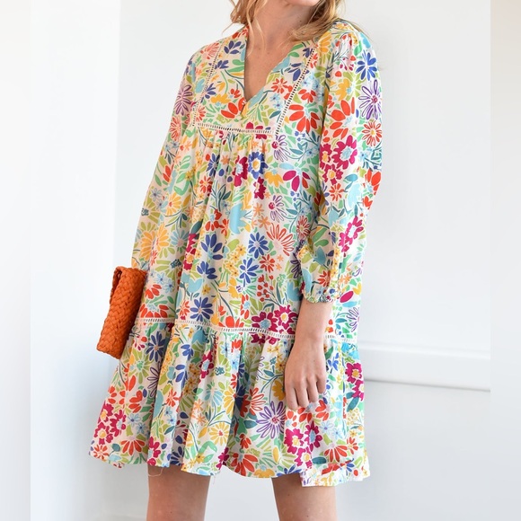 CALL IT FATE DRESS FLORAL MULTI COLOR SZ M - Picture 2 of 7